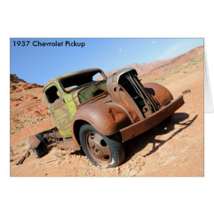 1937 Chevy Lieferwagen in der Wüste von Arizona
