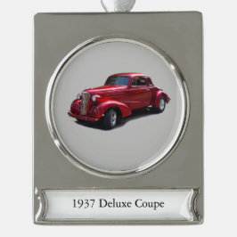 1937 Deluxe Coupe Banner Ornament