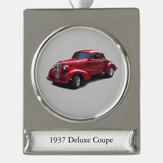 1937 Deluxe Coupe Banner Ornament (Vorderseite)
