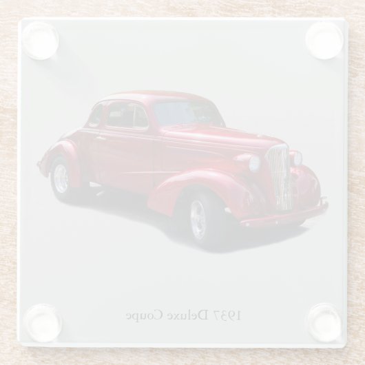 1937 Deluxe Coupe Glas Untersetzer (Rückseite)