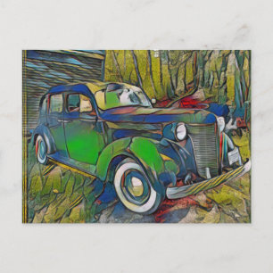 1937 Desoto 3 Postkarte