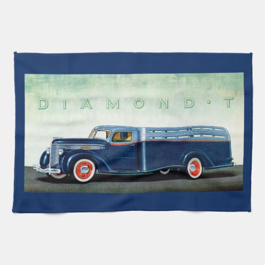1937 Diamond-T-Blue LKW Handtuch (Horizontal)
