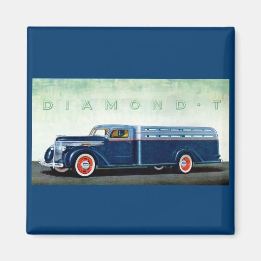 1937 Diamond-T-Blue LKW Magnet (Vorne)
