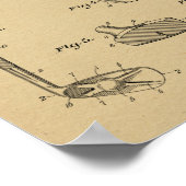 1937 Golf Club Patentkunst Zeichnend Printwerbung Poster (Ecke)