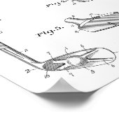 1937 Golf Club Patentkunst Zeichnend Printwerbung Poster (Ecke)