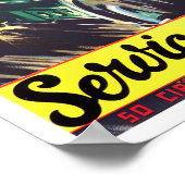 1937 Isle of Man Vintager Rennsport Poster (Ecke)