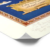 1937 Karte Ranchos von Los Angeles Landkreis Kalif Poster (Ecke)