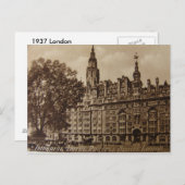 1937 London Postkarte (Vorne/Hinten)