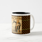 1937 MUNCHEN (MÜNCHEN) DEUTSCHE TOURISMUSBROSCHÜRE ZWEIFARBIGE TASSE (VorderseiteRechts)