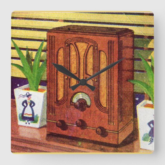 1937 QUADRATISCHE WANDUHR (Vorderseite)