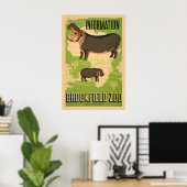 1937 Sehen Sie das Nilpferd im Brookfield Chicago  Poster (Heimbüro)