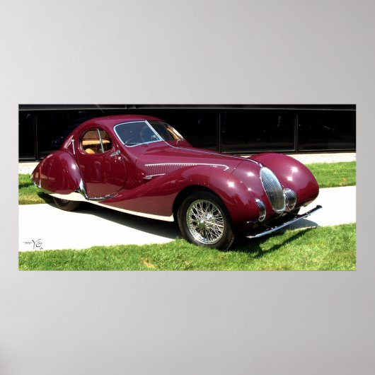 1937 Talbot Lago T150SS Poster (Vorne)