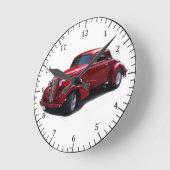 1937 Uhr Red Deluxe Coupe (Winkel)