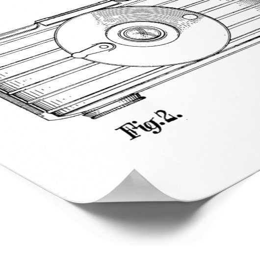 1937 Vintage Kamerapatentkunst Zeichnend Print Poster (Ecke)