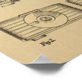 1937 Vintage Kamerapatentkunst Zeichnend Print Poster (Ecke)