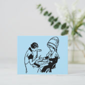 1937 Vintager Schönheitssalon Postkarte (Stehend Vorderseite)