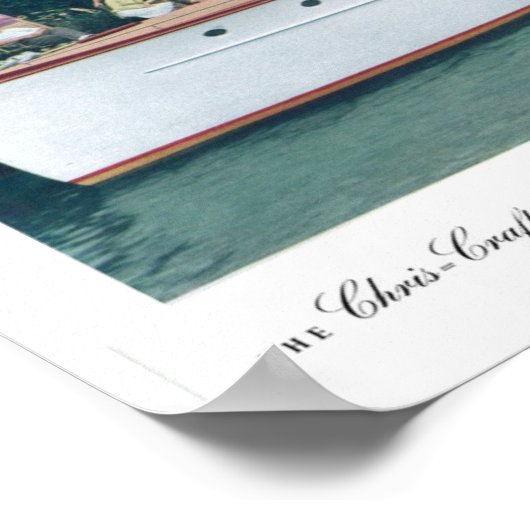 1938 Chris Craft Cruiser Poster (Ecke)