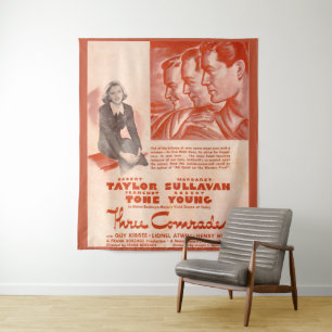 1938 Drei-Kameraden-Poster Wandteppich