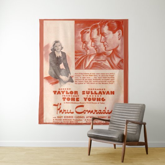 1938 Drei-Kameraden-Poster Wandteppich (Beispiel)