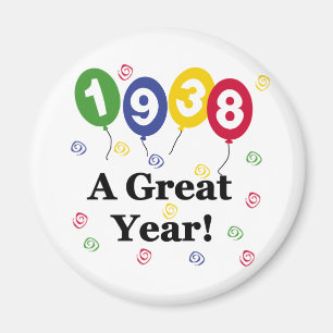 1938 ein großes Jahr-Geburtstag Magnet