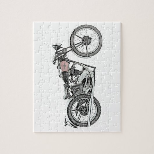 1938 Excelsior Warrior Motorrad Puzzle (Vertikal)