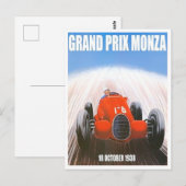 1938 Großer Preis von Monza historisches Rennen Postkarte (Vorne/Hinten)