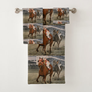 1938 Match Race Seabiscuit vs. War Admiral Badhandtuch Set