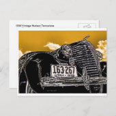 1938 Vintage Hudson Coupe Automobile Postkarte (Vorne/Hinten)