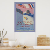 1938 Vintager Wintersport Reisen und Plattensee Poster (Küche)