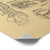 1938 Vintages Spine Model Patentschrift Art Print Poster (Ecke)