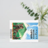 1939 Belgischer Kongo-Elefanten Reiseplakat Postkarte (Stehend Vorderseite)