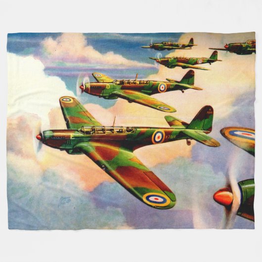 1939 British Fairey Junior Medium Bomber Fleecedecke (Vorderseite (Horizontal))