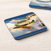 1939 British Fairey Junior Medium Bomber Getränkeuntersetzer (Linke Seite)