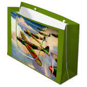 1939 British Fairey Junior Medium Bomber Große Geschenktüte (Vorderseite Schrägansicht)