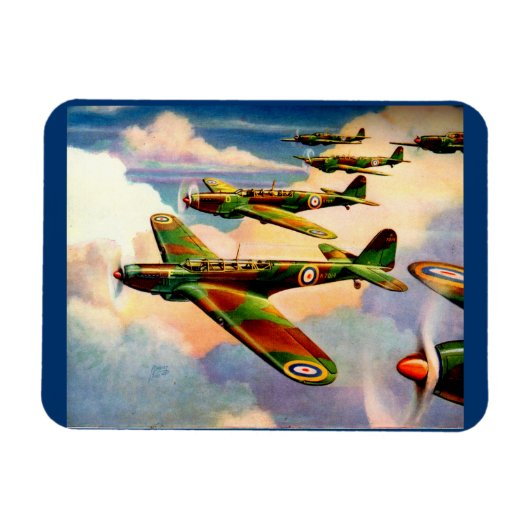 1939 British Fairey Junior Medium Bomber Magnet (Horizontal)