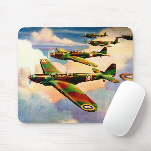 1939 British Fairey Junior Medium Bomber Mousepad (Mit Mouse)