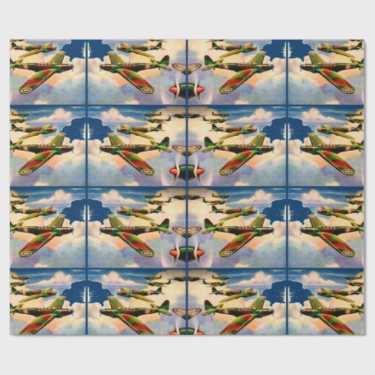 1939 British Fairey Junior Medium Bomber Print Geschenkpapier (Flach)