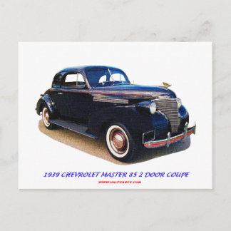 1939 CHEVROLET MASTER 85 2 TÜR COUPE POSTKARTE