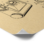 1939 Faltkamera Patent Art Zeichnend Druck Poster (Ecke)