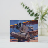 1939 Grumman F-2 Postkarte (Stehend Vorderseite)