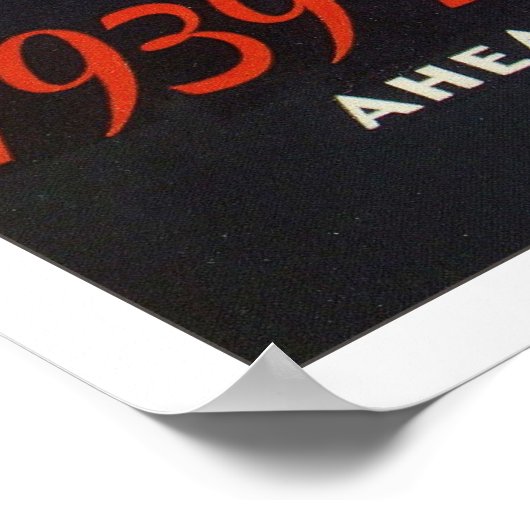 1939 Hiawatha Locomotive Poster (Ecke)