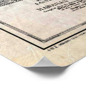 1939 Japanische Karte von Hawaii Pearl Harbor Poster (Ecke)