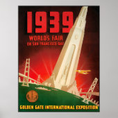 1939 Messe San Fransisco Welten Poster (Vorne)