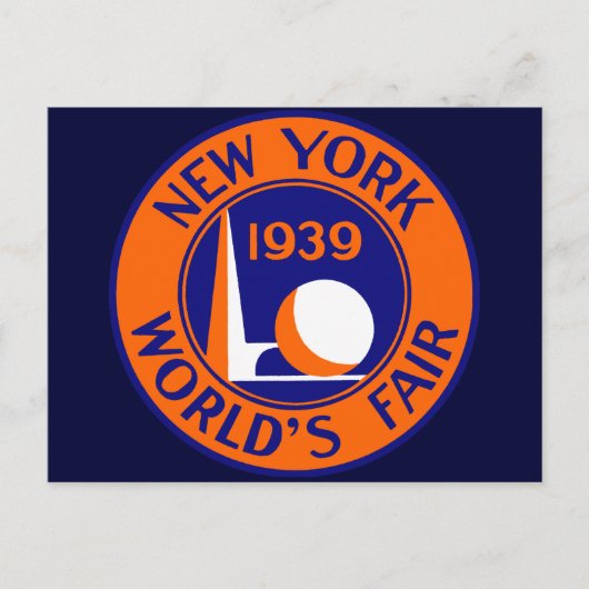 1939 New York World's Fair Postkarte (Vorderseite)