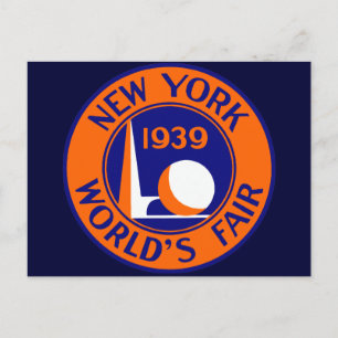 1939 New Yorker Weltausstellung Postkarte