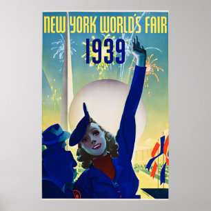 1939 New Yorker Weltausstellung - Vintage Poster D