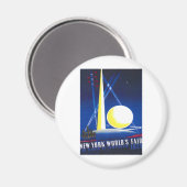 1939 New Yorker Weltmesse Magnet (Vorderseite/Rückseite)