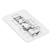 1939 Selmer Paris Balanced Action Saxophon Magnet (Rechte Seite)