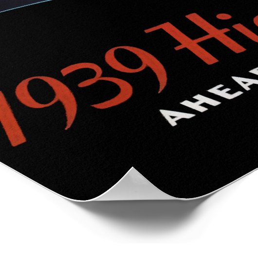 1939 STREAMLINED TRAIN POSTER (Ecke)