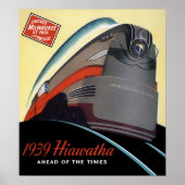 1939 STREAMLINED TRAIN POSTER (Vorne)